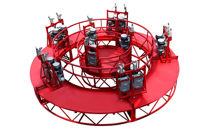 煙囪、井道施工作業(yè)吊籃 煙囪、井道施工作業(yè)吊籃